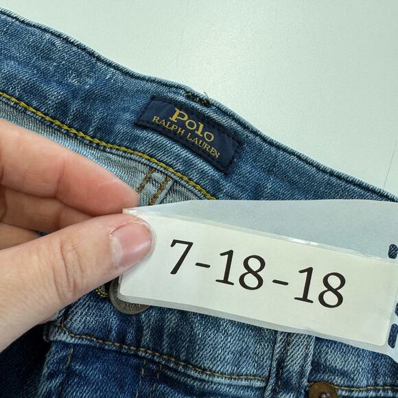 Polo Ralph Lauren Jeans Mens 34 x 31 Blue Denim Hampton Relaxed Straight Leg - Picture 3 of 8